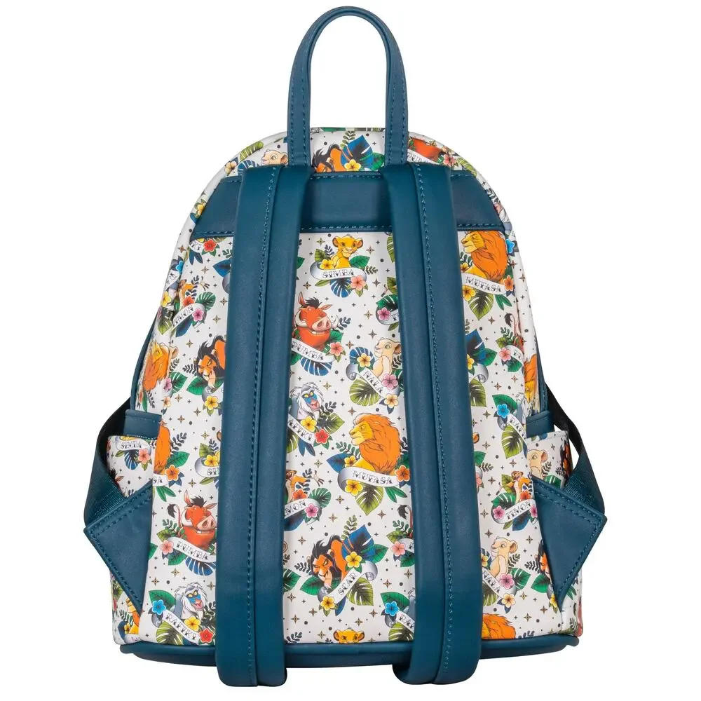 NWT Loungefly Lion King AOP‎ Tattoo Floral Mini Backpack